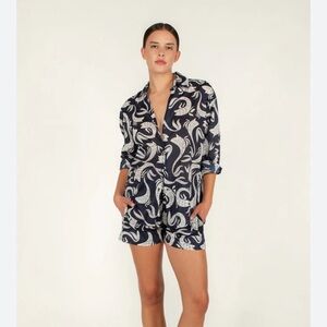 Mikoh Cora Shirt In Serpentine Size 1